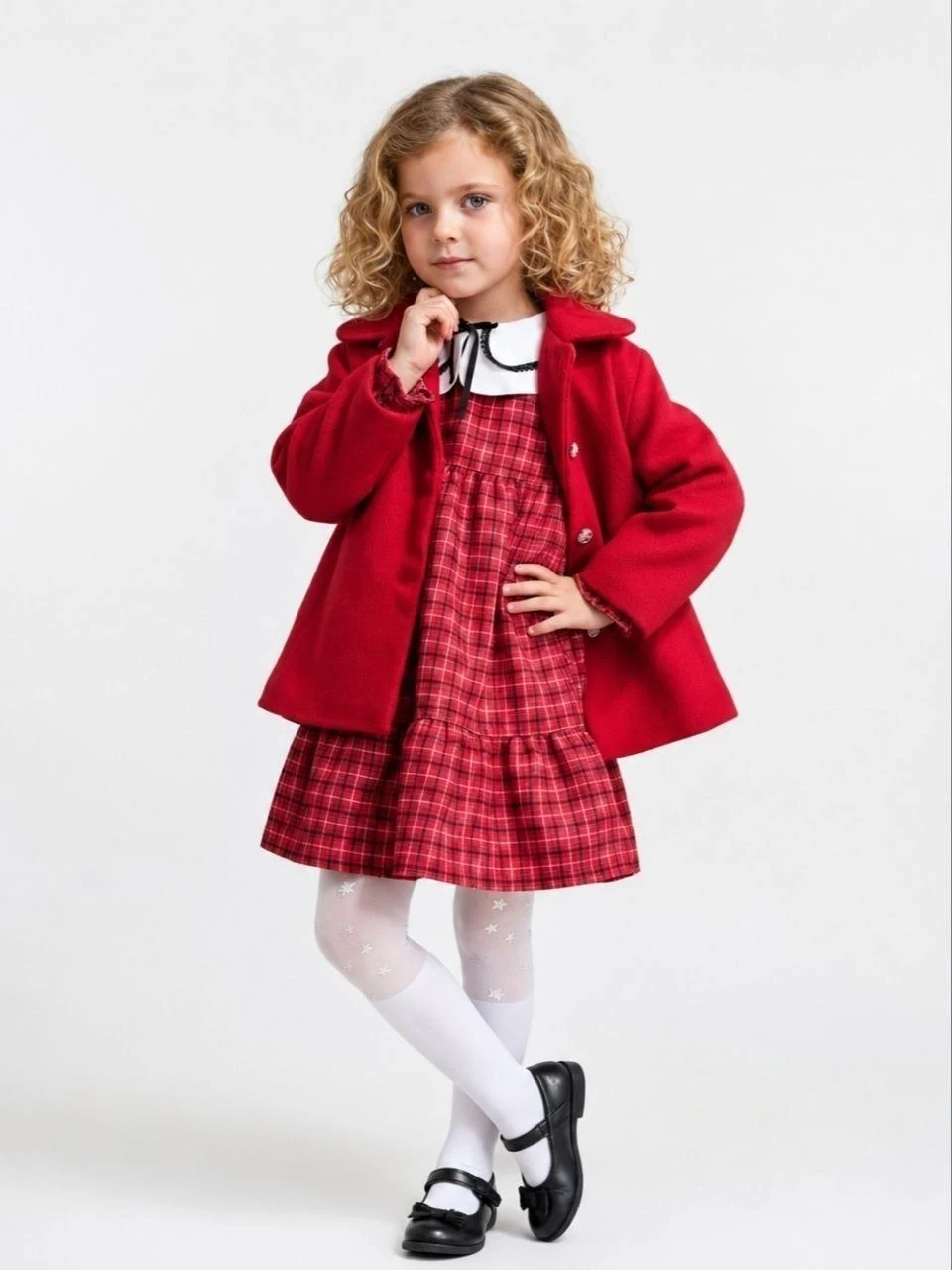 Embroidered Detail Children’s Matching Set — 8517