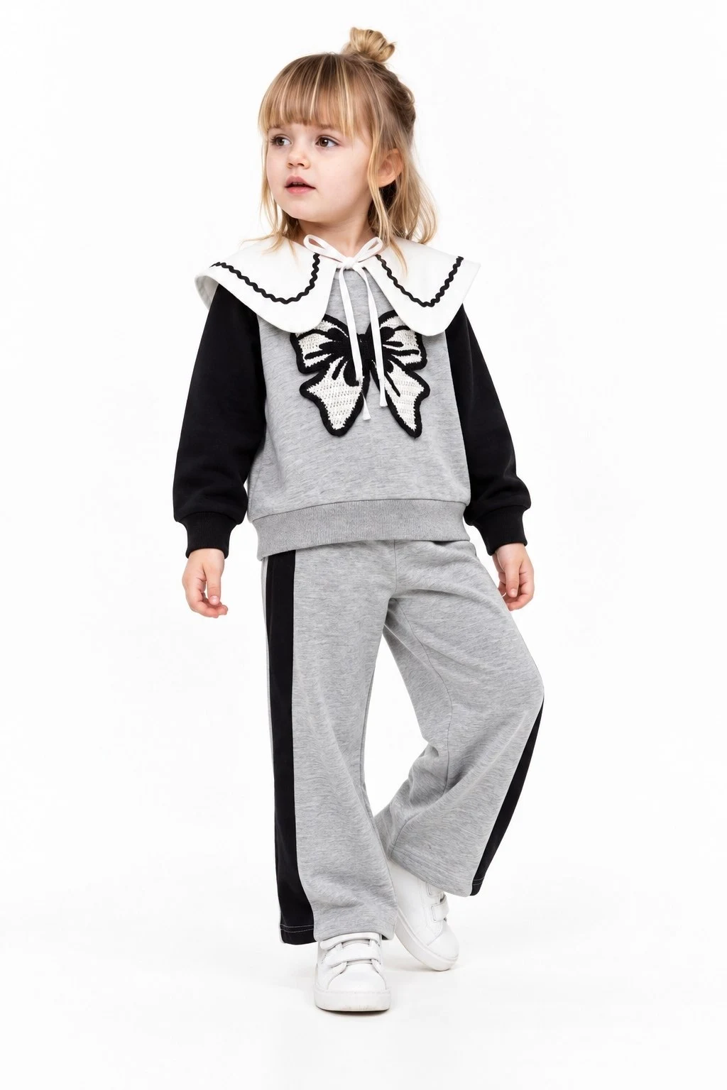 Embroidered Detail 3-Piece Children’s Matching Set — 8601