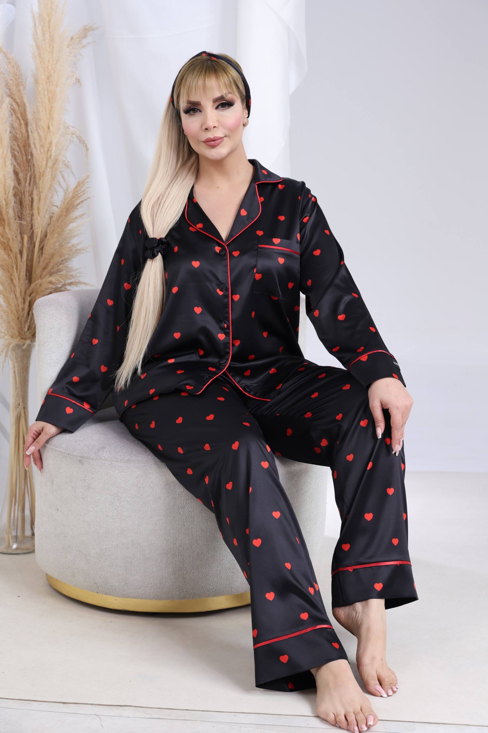 Plus Size Satin Pyjama Set — 4 Piece Wholesale Pack