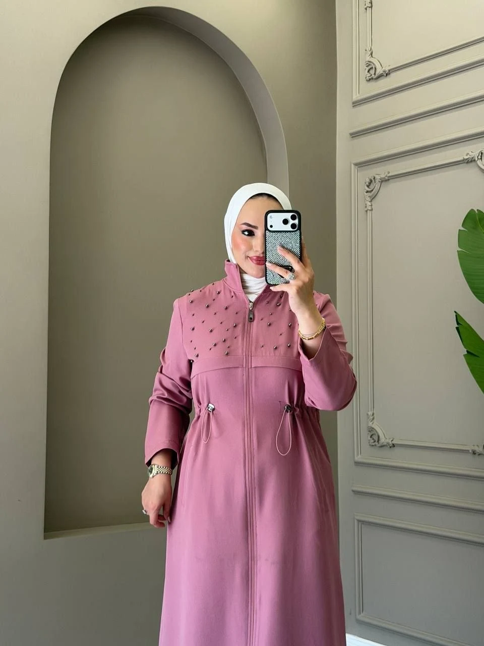 Drawstring Long Top and Trouser Set — A-162