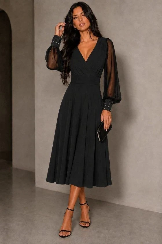 Long-Sleeve Women’s Dress — 12099