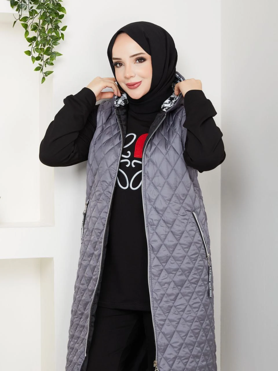 Three-Piece Set with Long Quilted Layer — 2020-1