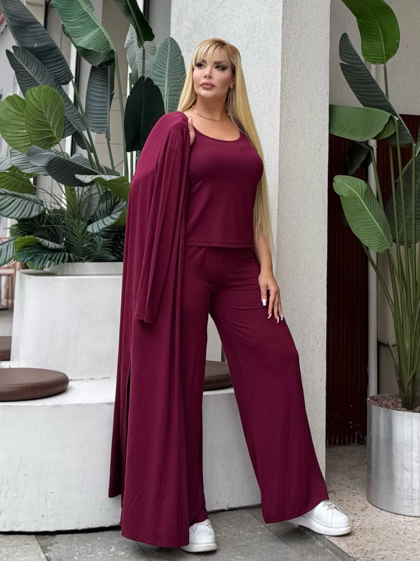 Plus Size Three Piece Viscose Set — 4 Piece Wholesale Pack