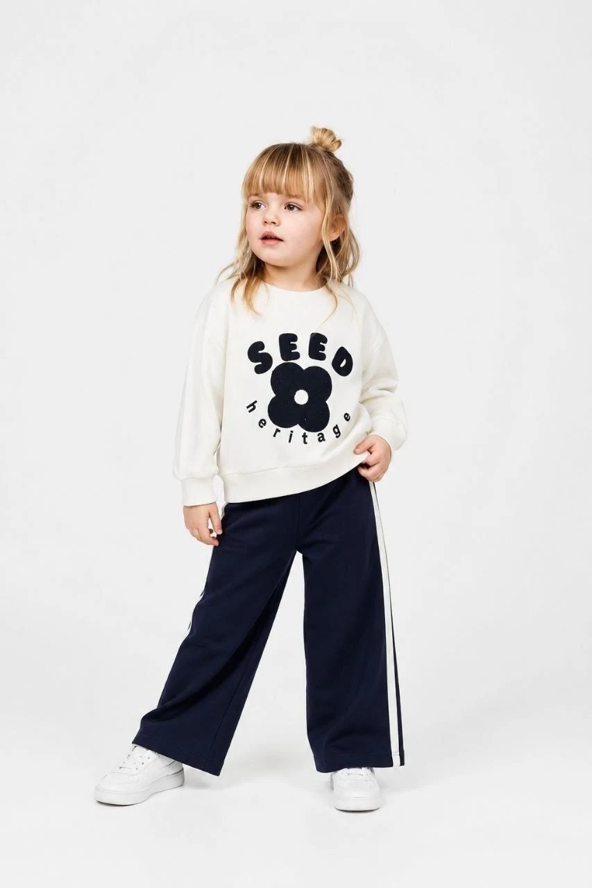 Embroidered Detail Children’s Matching Set — 8637