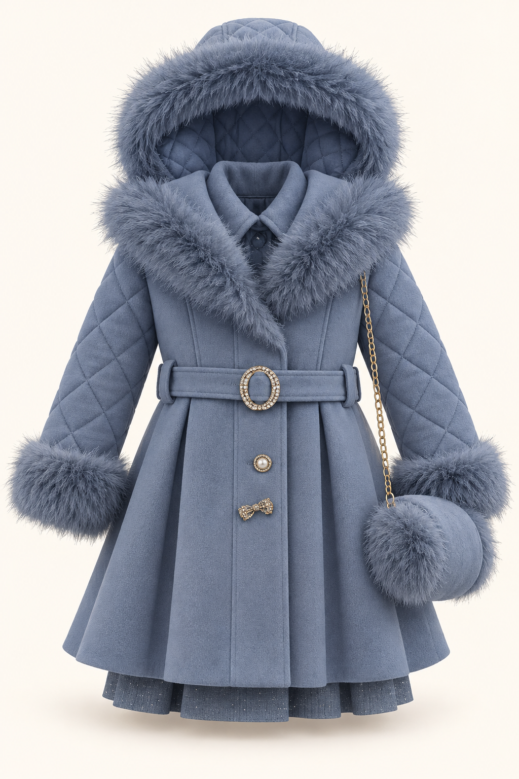 أزرق رمادي / Slate blue / Duman mavisi — AI-generated styling