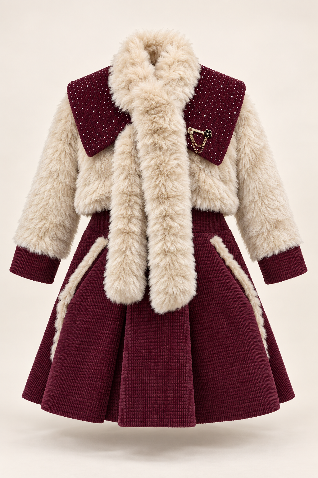 عنابي / Burgundy / Bordo — AI-generated styling