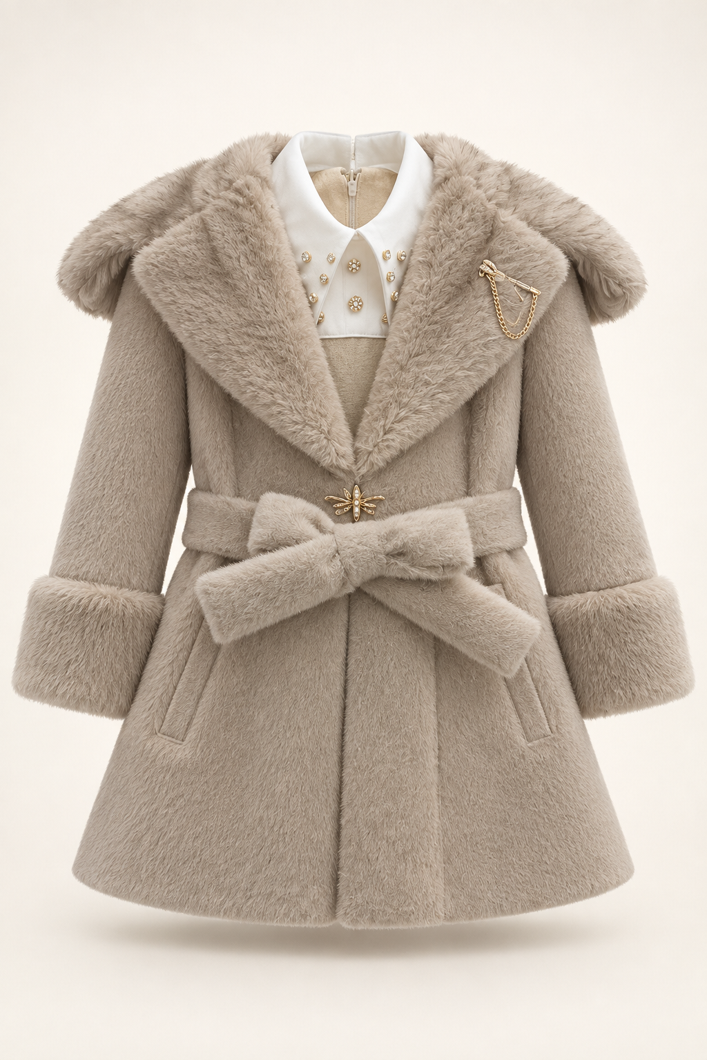بيج ناعم / Light taupe / Vizon bej — AI-generated styling