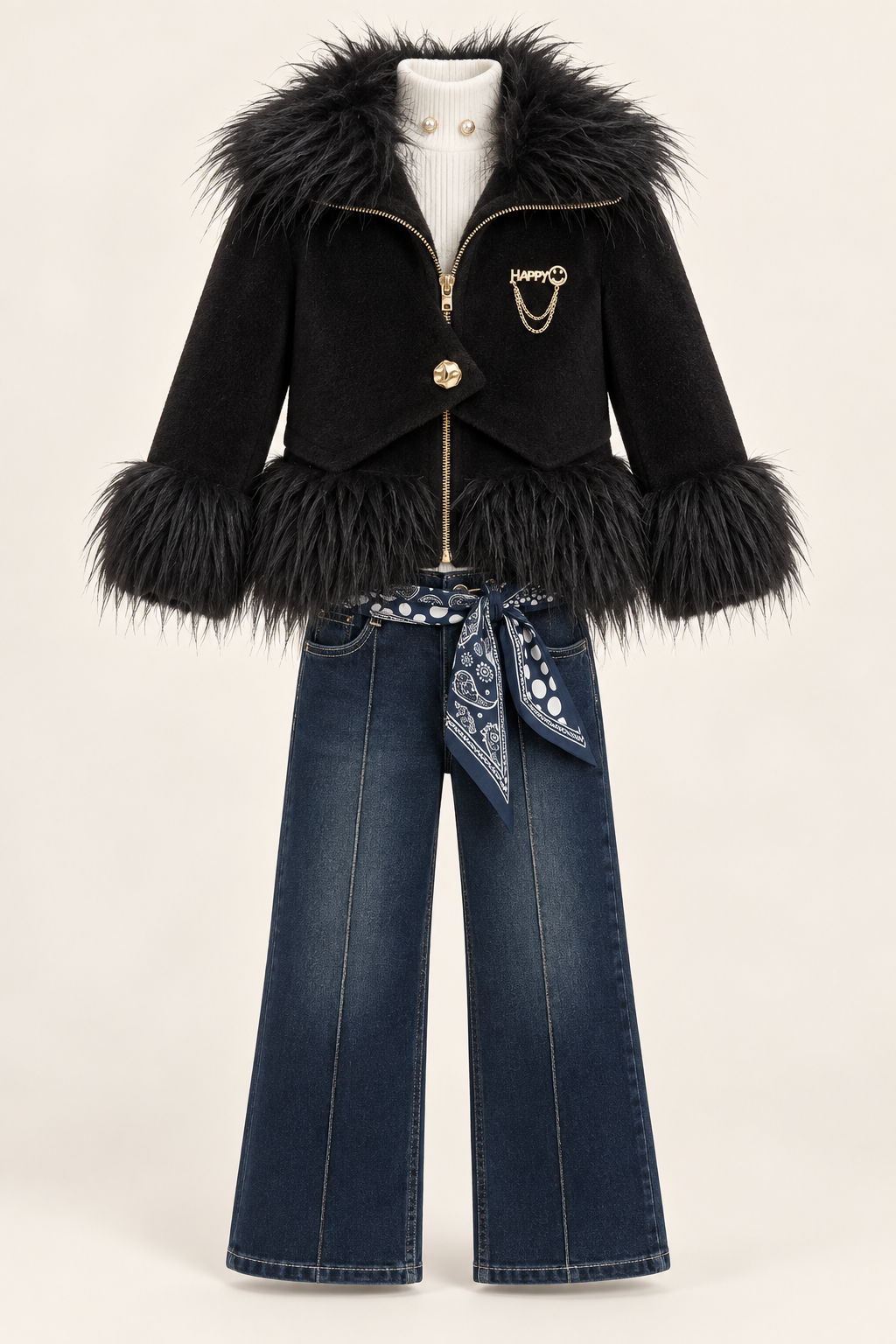 أسود كلاسيكي / Classic black / Siyah — AI-generated styling