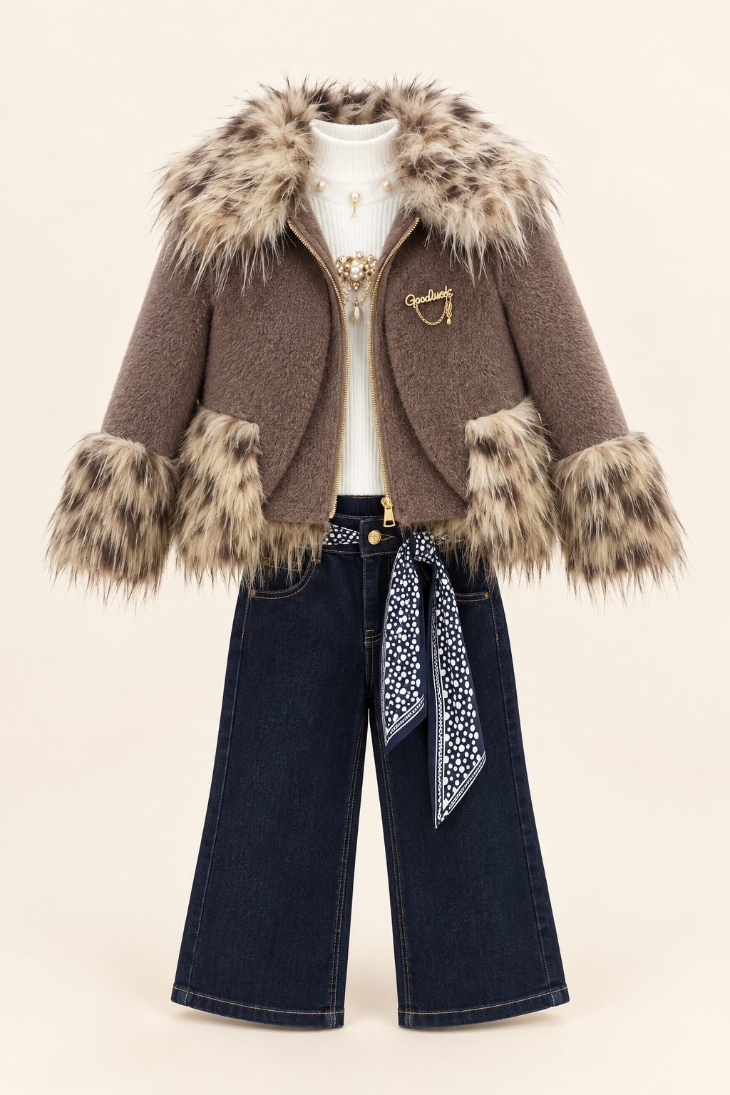 موكا وجينز / Mocha & denim / Moka ve denim — AI-generated styling