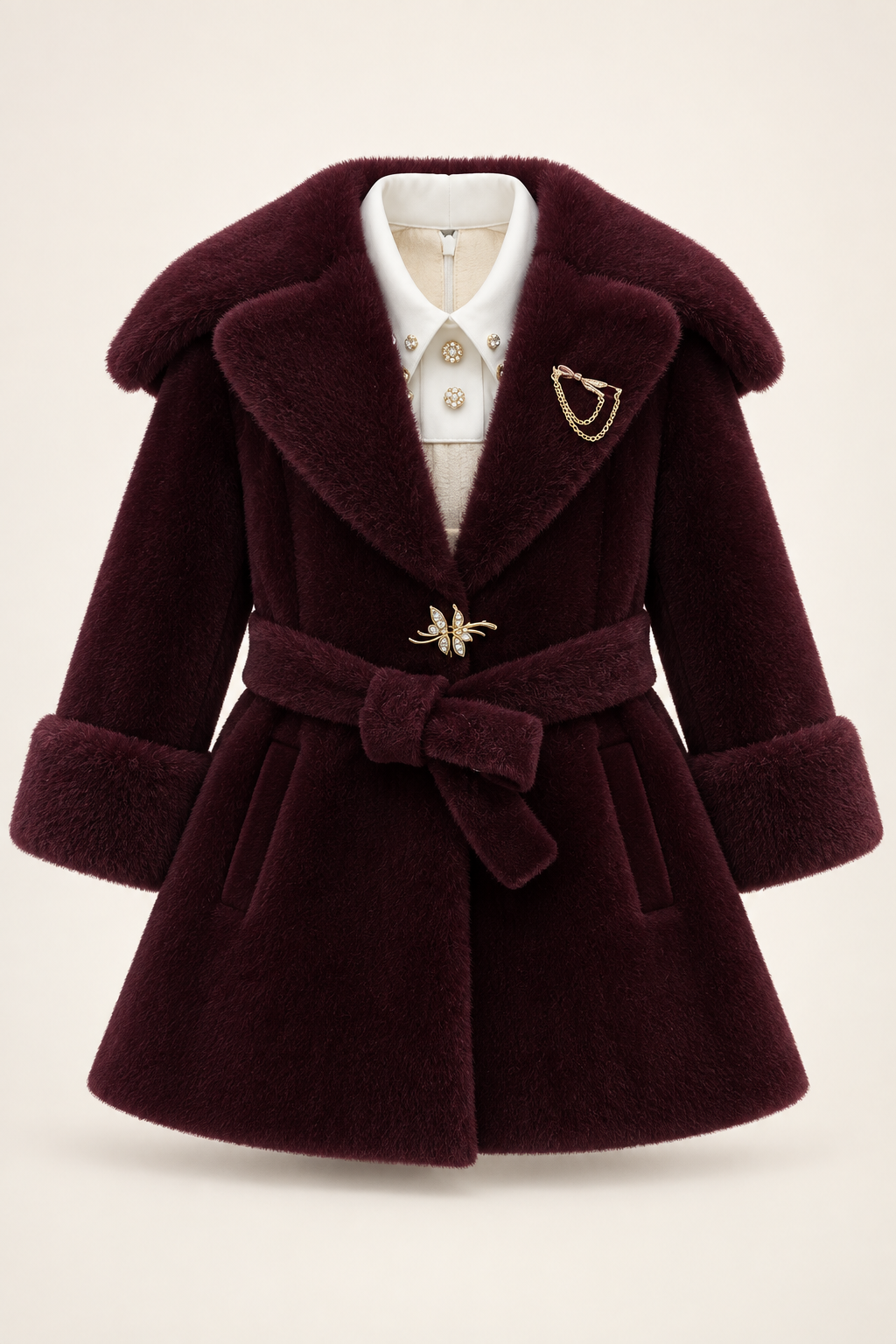 عنابي / Deep burgundy / Bordo — AI-generated styling