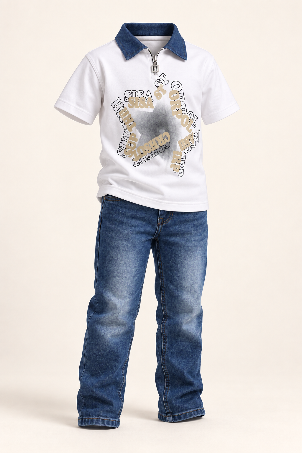 أبيض وأزرق / White and blue / Beyaz ve mavi — AI-generated styling