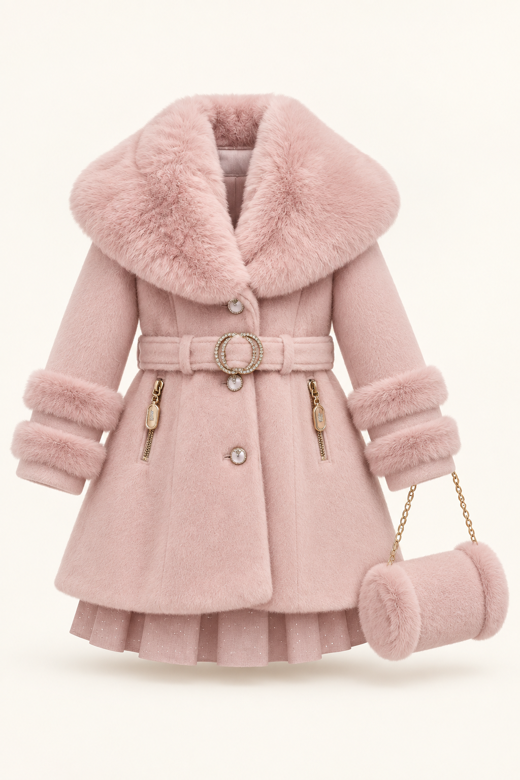 وردي فاتح / Light pink / Açık pembe — AI-generated styling