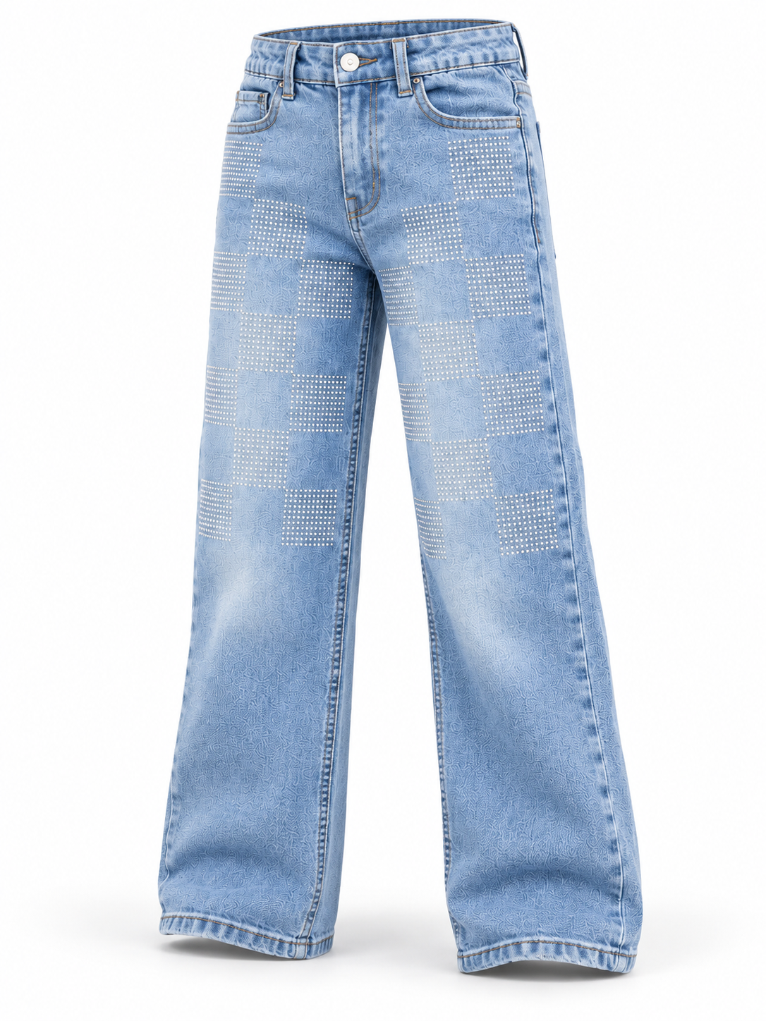1902 — جينز أزرق فاتح / Açık mavi denim / Light washed denim — عرض ثلاثي الأبعاد