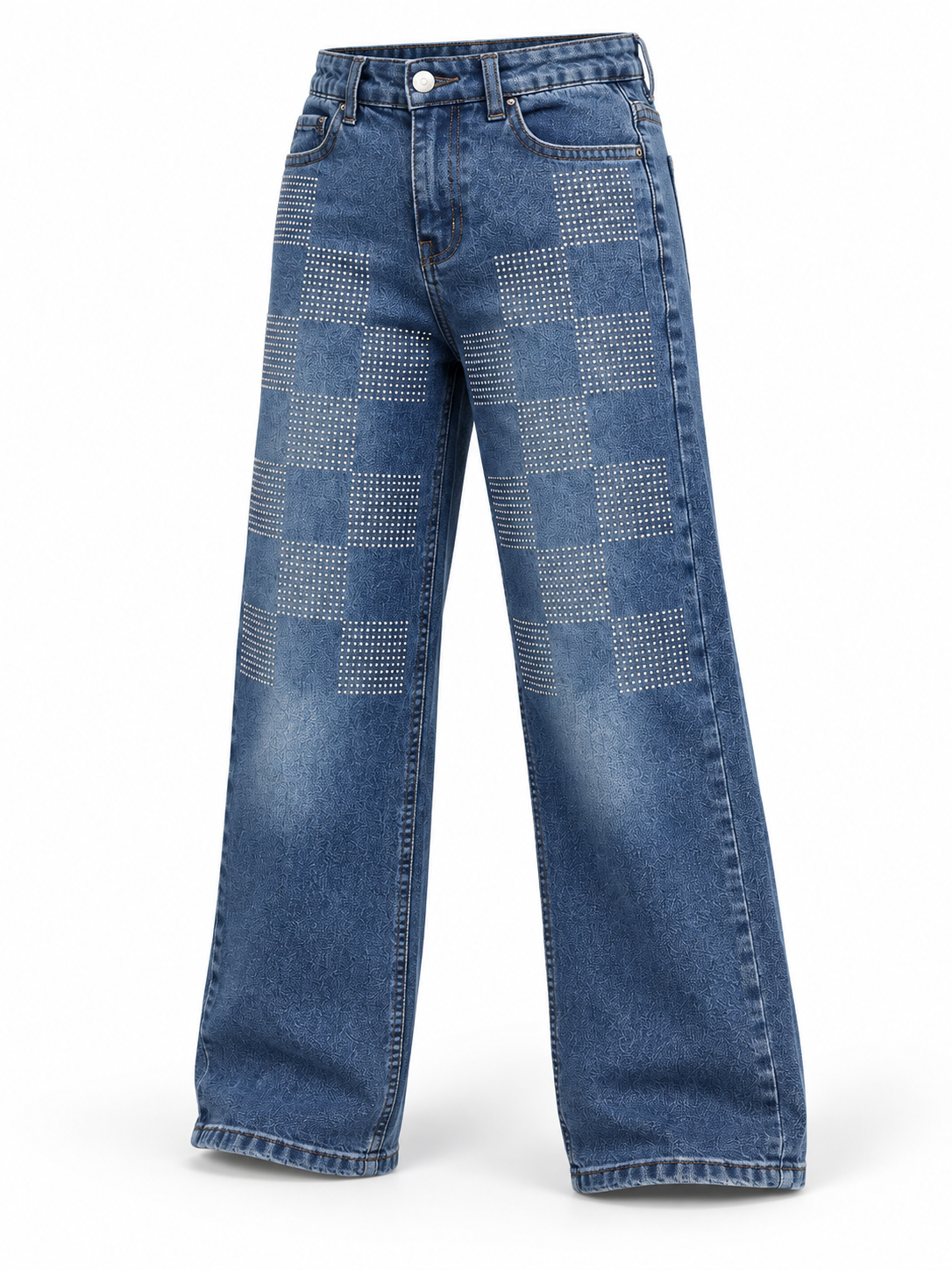 1902 — جينز أزرق متوسط / Orta mavi denim / Medium blue denim — عرض ثلاثي الأبعاد