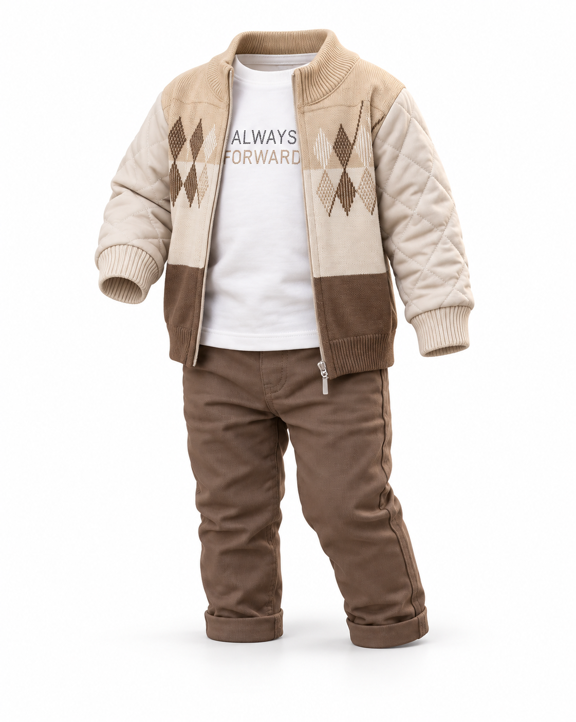 بيج وبني / Beige and brown / Bej ve kahverengi — عرض ثلاثي الأبعاد