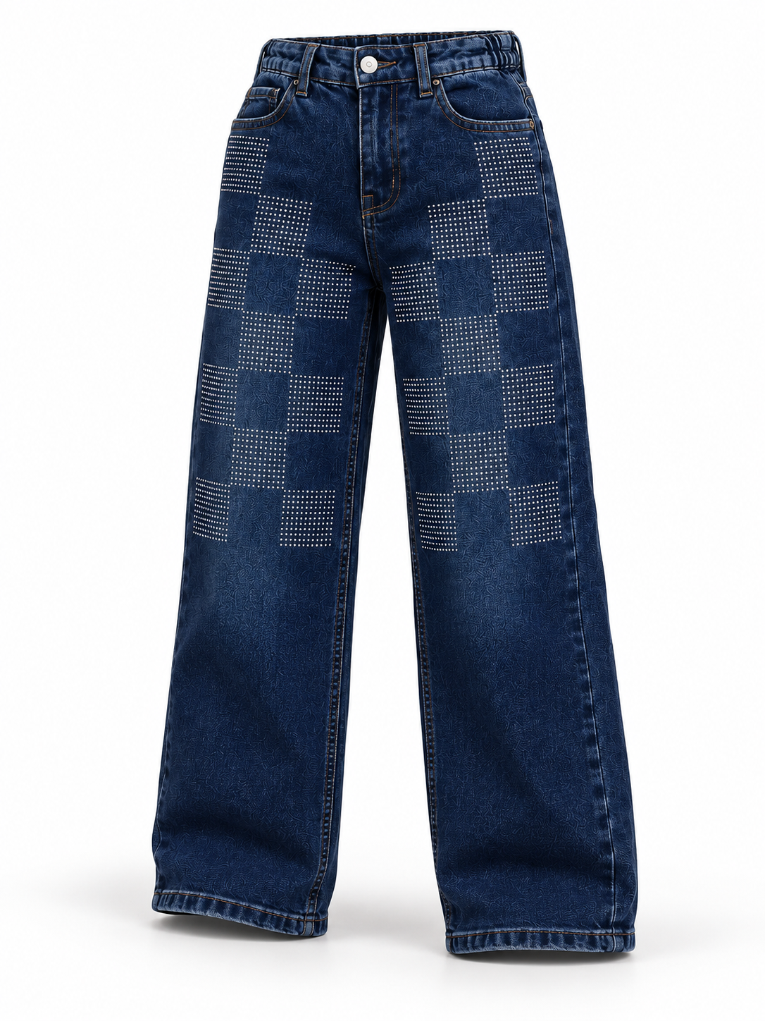 1902 — جينز أزرق داكن / Koyu mavi denim / Dark blue denim — عرض ثلاثي الأبعاد